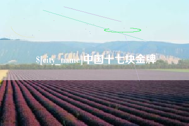 浚县中国十七块金牌