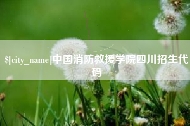 浚县中国消防救援学院四川招生代码