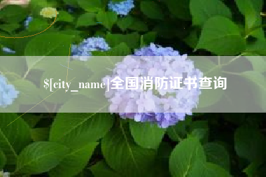 浚县全国消防证书查询