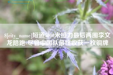浚县短道5000米接力最后两圈李文龙陪跑-尽管中国队最终收获一枚铜牌