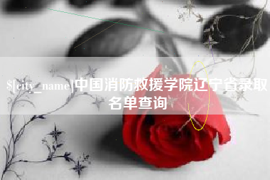浚县中国消防救援学院辽宁省录取名单查询