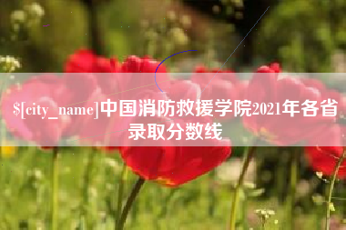 浚县中国消防救援学院2021年各省录取分数线