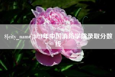 浚县2021年中国消防学院录取分数线
