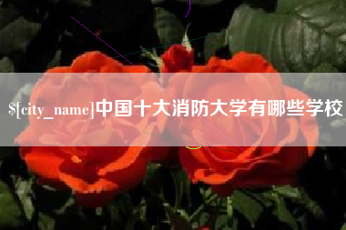 浚县中国十大消防大学有哪些学校
