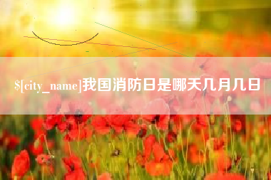 浚县我国消防日是哪天几月几日
