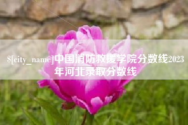 浚县中国消防救援学院分数线2023年河北录取分数线