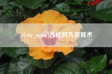 浚县古代的九宫算术