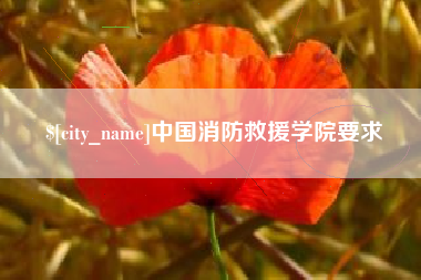 浚县中国消防救援学院要求