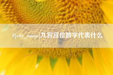 浚县九宫宫位数字代表什么