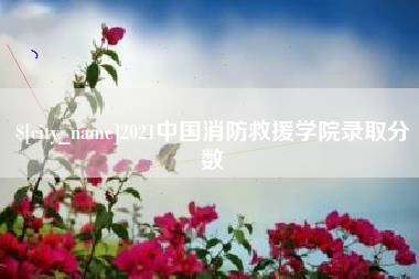浚县2021中国消防救援学院录取分数