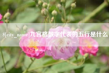 浚县九宫格数字代表的五行是什么