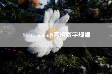 浚县9宫格数字规律